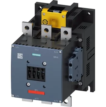 Stykač 3RT1066-6SF36-3PA0 stykač, AC-3, 300A/160kW/400V, 3pólový, AC/DC 96-127V, F-PLC-IN, 2 NO + 2 NC, ploché přívody/šroubová svorka, Siemens