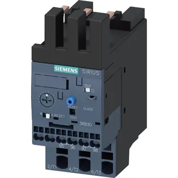 Stykač 3RB3026-2SE0 nadproudové relé 3-12A ochrana motoru S0, třída 20, montáž na stykač, Siemens