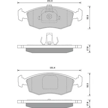 Brzdový systém Sada brzdových destiček STARLINE