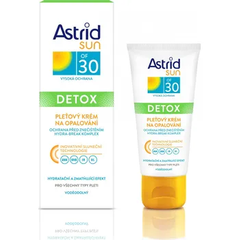 Přípravek na opalování Astrid OF 30 Sun Detox 50 ml