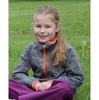 Chlapecká mikina Fantom Dětská FUNKČNÍ mikina na zip - ORANŽOVÉ LEMOVÁNÍ velikost: 92