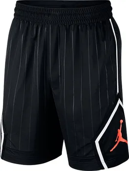 Pánské kraťasy NIKE Air Jordan Jumpman Diamond Striped Shorts Black Infrared M