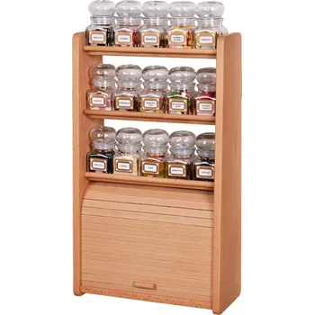 Drátěná police Polička na kořenky 782 - polička s patnácti skleněnými kořenkami