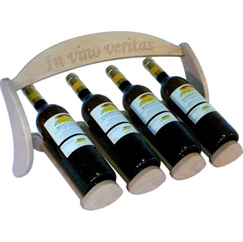 Stojan na víno Stojan na víno 620 - Dřevěný stojan na 4 lahve vína