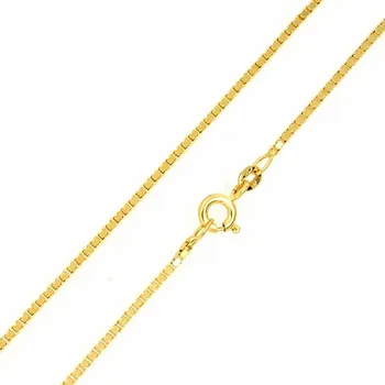 Řetízek Zlatý řetízek na krk Lanko 42 cm