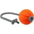 Hračka pro psa LIKER Míč s provazem 7 cm oranžový