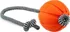 Hračka pro psa Collar Liker míč s provazem 7 cm oranžový