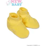 Dětské bačkůrky New Baby žluté Žlutá 62 (3-6m)