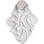 Bambusová froté osuška s kapucí XKKO BMB 90x90 - Butterflies