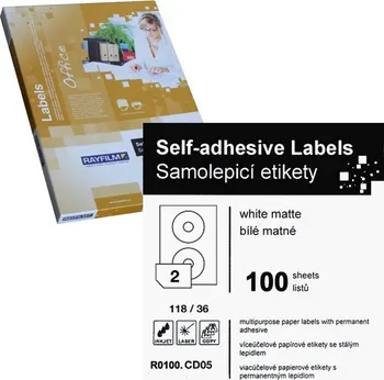 Samolepící etiketa Rayfilm Office R0100 samolepicí etikety matné bílé 100 listů