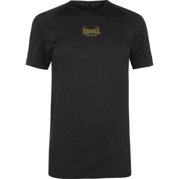 Recenze Lonsdale Mtk Pro Range T Shirt Mens Black/Gold XL Pánské tričko Recenze Lonsdale Mtk Pro Range T Shirt Mens Black/Gold XL
