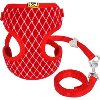 Vojenské psí známky Červený postrojek pro kočku/psa vel. S