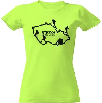 Dámské tričko Tričko s potiskem Stezka kolem Česka dámské dámské