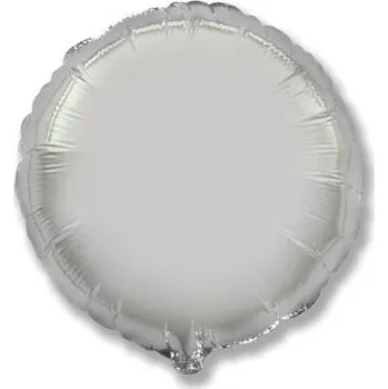 Party dekorace Balón foliový 45 cm Kulatý stříbrný