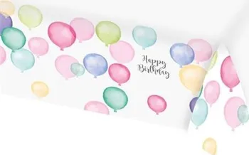 Party dekorace Amscan Papírový ubrus Pastel Balloons 115 x 175 cm