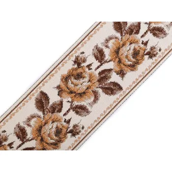 Gobelínová metráž / vzorovka šíře 90 mm - 1 béžová tm.