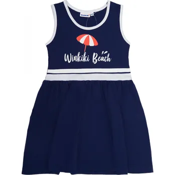Dívčí šaty Dívčí šaty WINKIKI WKG 01764, tmavě modrá Barva: Modrá, Velikost: 104