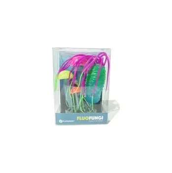 Dekorace do akvária Flamingo akvarijní dekorace silikonové houby 7 x 3,5 x15 cm fialová