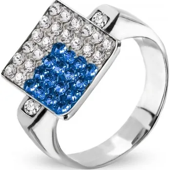 Prsten Prsten modrý se Swarovski Elements Kingdom PFM6CSA Sapphire 56