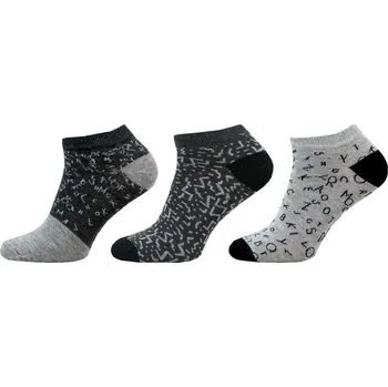 Dámské ponožky NOVIA Kotníkové ponožky KM07 - 3 páry Velikost: 43-46