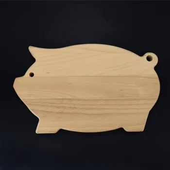 Kuchyňské prkénko AMADEA Dřevěné prkénko servírovací ve tvaru prasete, masivní dřevo, 36x22x2 cm