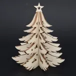 AMADEA Dřevěný 3D stromek, výška 9 cm