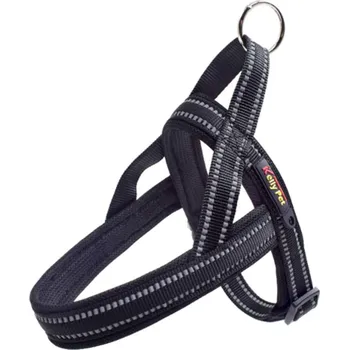 Postroj pro psa Vsepropejska James reflexní postroj pro psa | 44 – 79 cm Barva: Černá, Obvod hrudníku: 52 - 63 cm