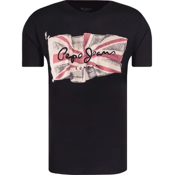 Pánské tričko Flag Triko Pepe Jeans černé S