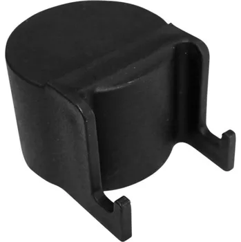 Plot Čepička sloupku O 48 mm s háčky na čele, černá