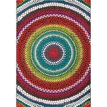 Koberec Spoltex Kusový koberec Relief 22844/110 - multi - 80x150cm