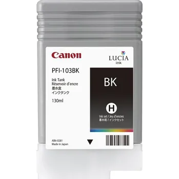 Canon černý (black) inkoust, PFI-103BK, objem tiskové náplně 130ml, 2212B001, pro barevnou inkoustovou tiskárnu / kopírku Canon IPF 5100/6100