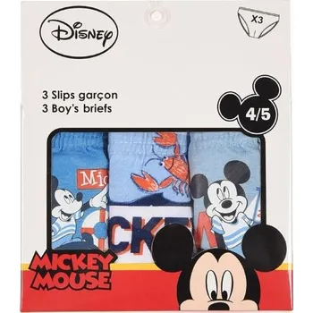 Disney Mickey Mouse sada 3 kusů chlapeckých slipů Velikost: 104/110