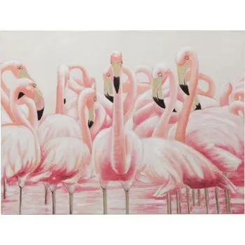 Obraz Obraz s plameňáky Flamingos - 120*3,5*90cm