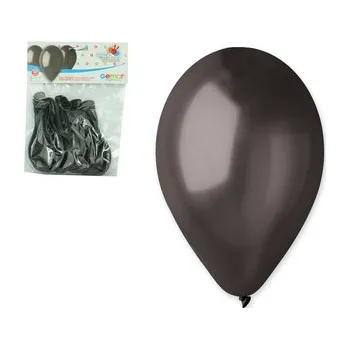 Balónek Balónky 10ks METAL černé