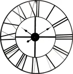 Kovové hodiny s římskými číslicemi - Ø 80*4 cm