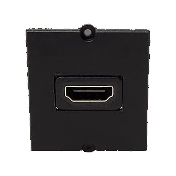 BACHMANN Modul 37x40 - 1x HDMI spojka lomená nahoru/dolů, černý (917.146) - 19.07.2530