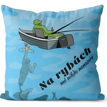 Dekorativní polštářek Polštář Mě nikdo nenasere (Velikost: 55 x 55 cm)