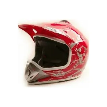 Helma na motorku Moto přilba Sunway NITRO Enduro Junior PHX - červená XL (55-56)