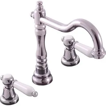 Vodovodní baterie RAV SLEZÁK MORAVA Baterie umyvadlová s kovovou výpustí click-clack-zlato MK532.5Z