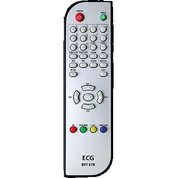 ECG DVT870 náhradní dálkový ovladač jiného vzhledu