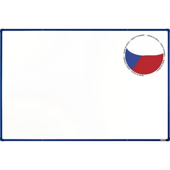 Bílá emailová tabule boardOK 180x120 - modrá