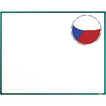Kancelářský nábytek Bílá emailová tabule boardOK 150x120 - zelená