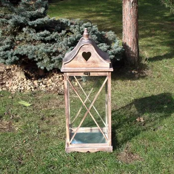 Lucerna Dřevěná lucerna velká XL 80cm