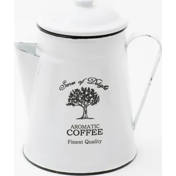 Konvice na čaj Konvička na kávu z bílého smaltu