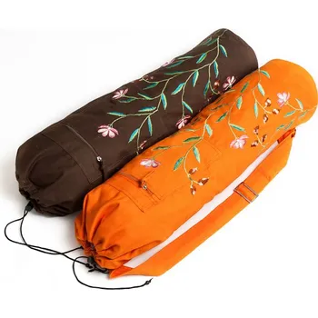 Obal na jogmatku s vyšívanými květy, Barva oranžová