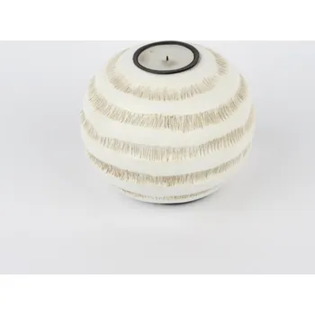 Svícen Svícen na čajovou svíčku bílý 10cm