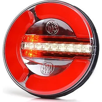 Autodíl Zadní skupinová svítilna 4-funkce LED kulatá 12-24V WAS W154/11302F