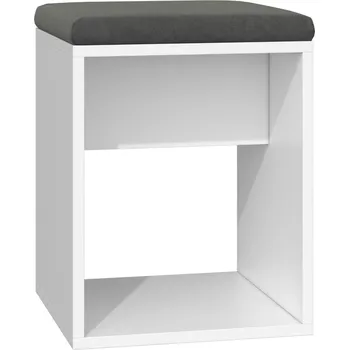 Taburet Taburetka LUNATA bílá DOPRODEJ