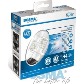 Autožárovka Žárovka H4 12/24V LED 4000LM sada 2 kusů BOSMA 6070