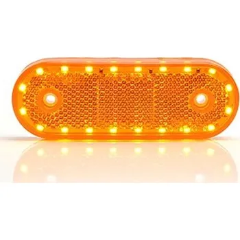 Osvětlení automobilu Svítilna poziční boční LED oranžová s ukazatelem směru WAS W135